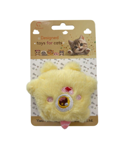 TaraPet Eye Monster Shape Catnip Plush Toy for Cats (Yellow)