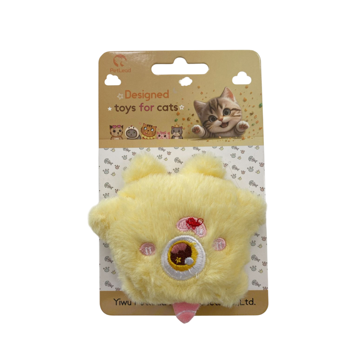 TaraPet Eye Monster Shape Catnip Plush Toy for Cats (Yellow) TaraPet Eye Monster Shape Catnip Plush Toy for Cats (Yellow)