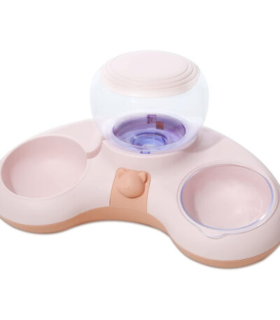 TaraPet Automatic Pet Feeders Crescent Shaped Food Dispenser