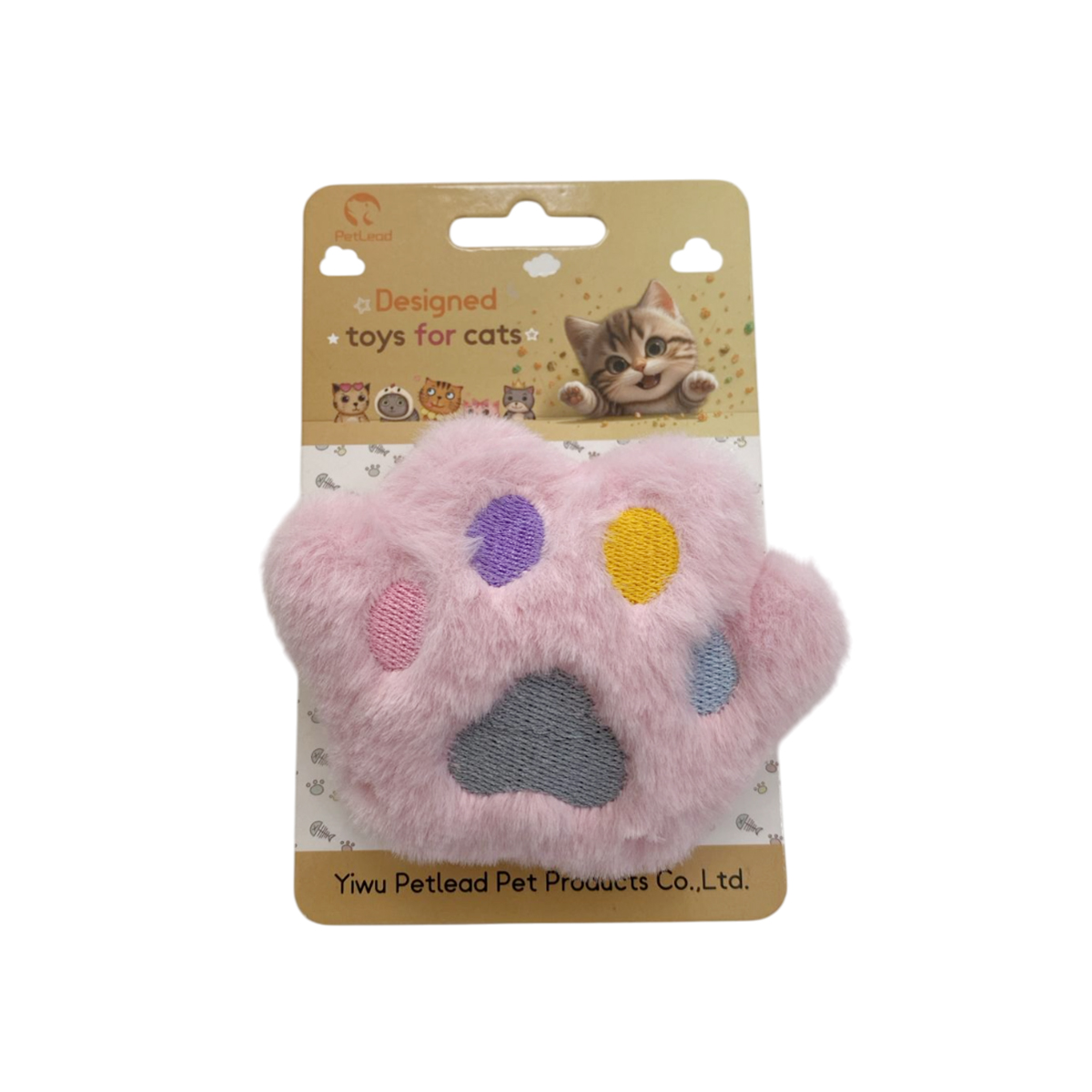 TaraPet Paw Design Cat Plush Catnip Toy (Pink) TaraPet Paw Design Cat Plush Catnip Toy (Pink)