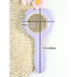 Self Cleaning Slicker Comb for Long or Short Hair Cats and Dogs (Purple)