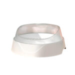 TaraPet Semi-enclosed Cat Litter Box Super-large Odor Barrier Anti-belt Sand Fully Open Feces Pot Small Kitten Toilet Cat Supplies (White)