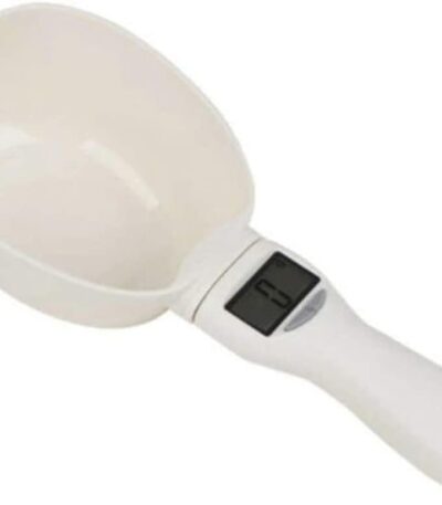 TaraPet Digital Scale 500g White Precision Measuring Spoon with LCD Display Accurate for Dry Food