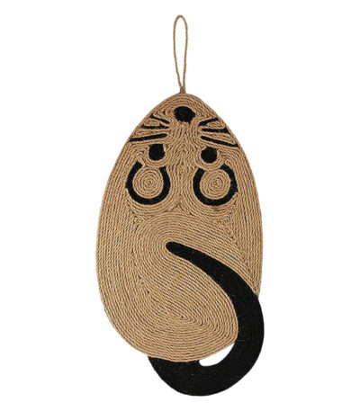 TaraPet Durable Sisal Cat Scratcher Mat Prevents Furniture Damage Cat Grinding Claws (Mouse)