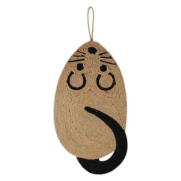 TaraPet Durable Sisal Cat Scratcher Mat Prevents Furniture Damage Cat Grinding Claws (Mouse)