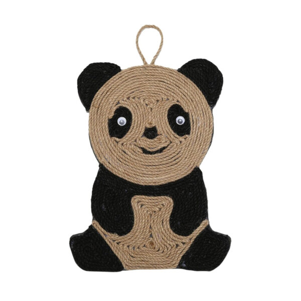 TaraPet Durable Sisal Cat Scratcher Mat Prevents Furniture Damage Cat Grinding Claws (Panda)