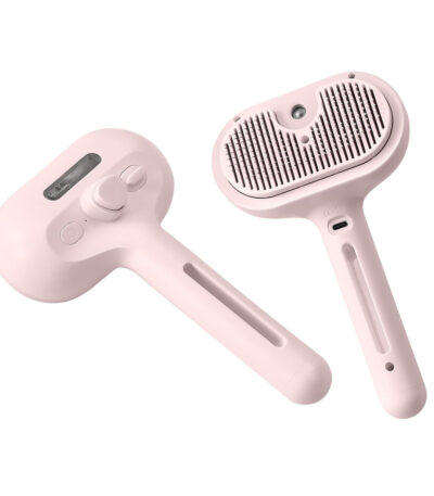 TaraPet Steam Pet Brush Anti-Static Rechargeable Steamy Brush for Cats and Dogs