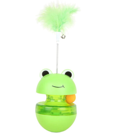 TaraPet Frog Treat Dispenser Cat Toy
