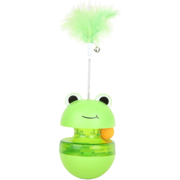 TaraPet Frog Treat Dispenser Cat Toy