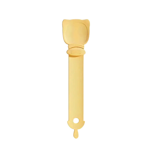 TaraPet Cat Strip Feeder Squeeze Spoon (Orange)