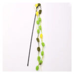 TaraPet Long Pole with Bite Bell Wear-resistant Cat Teasing Stick Cat Wand Toy (Green)