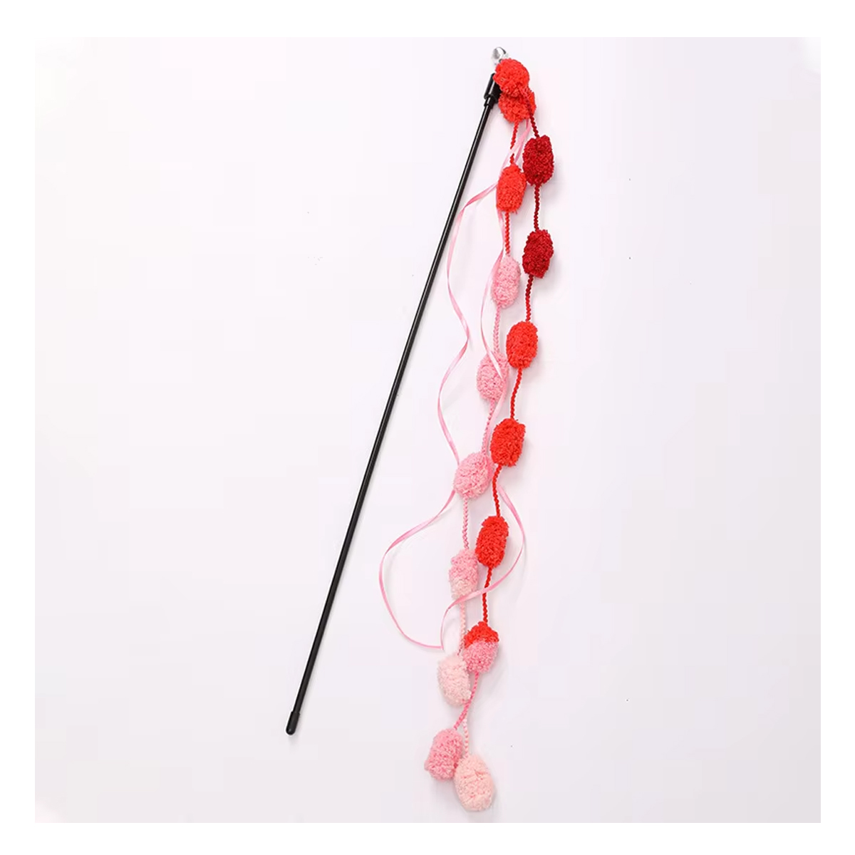 TaraPet Long Pole with Bite Bell Wear-resistant Cat Teasing Stick Cat Wand Toy (Pink) TaraPet Long Pole with Bite Bell Wear-resistant Cat Teasing Stick Cat Wand Toy (Pink)