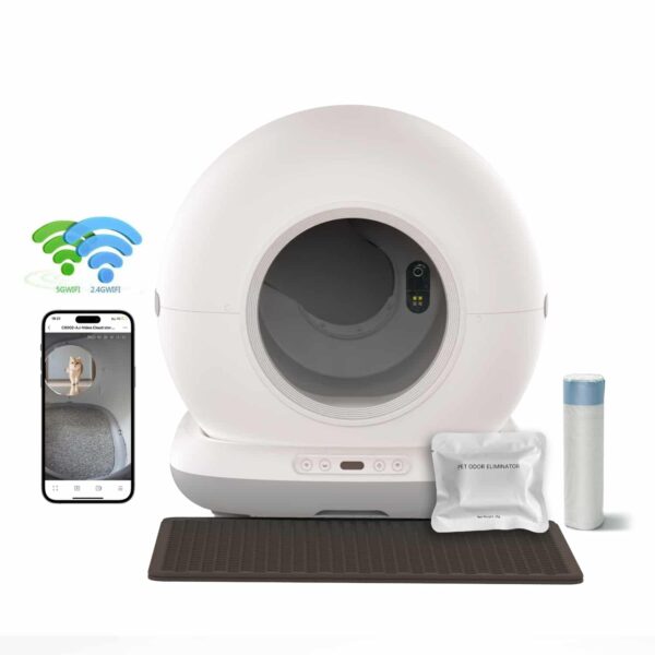 TaraPet Automatic Cat Litter Box With Camera