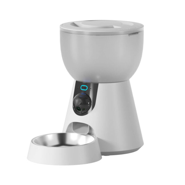 TaraPet Stainless Steel Bowls Self Automatic Cat and Dog Food Dispenser 4L, Smart 5G WIFI Pet Feeder With HD Camera
