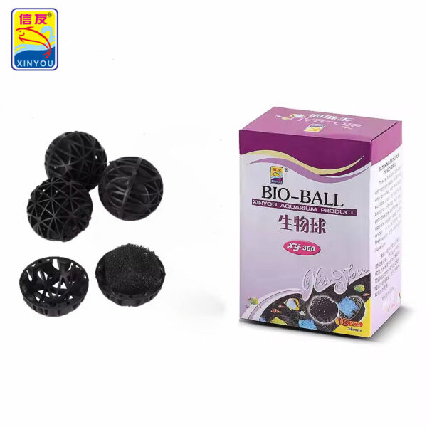 XINYOU XY-360 Bio-Balls with Sponge — Aquarium & Pond Biological Filter Media (26/36/46mm)