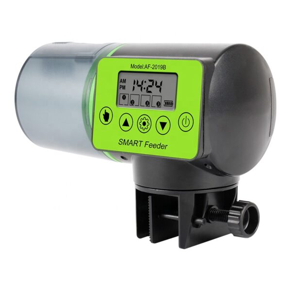 Tankii AF-2019B Intelligent Timing Automatic Bait Feeder Aquarium Automatic Feeder Fish Feeder Is Suitable for Fish tank